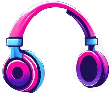 Casque audio stylisé